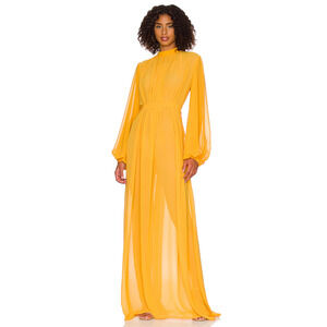 Andrea Iyamah Yellow One Piece Swimsuit